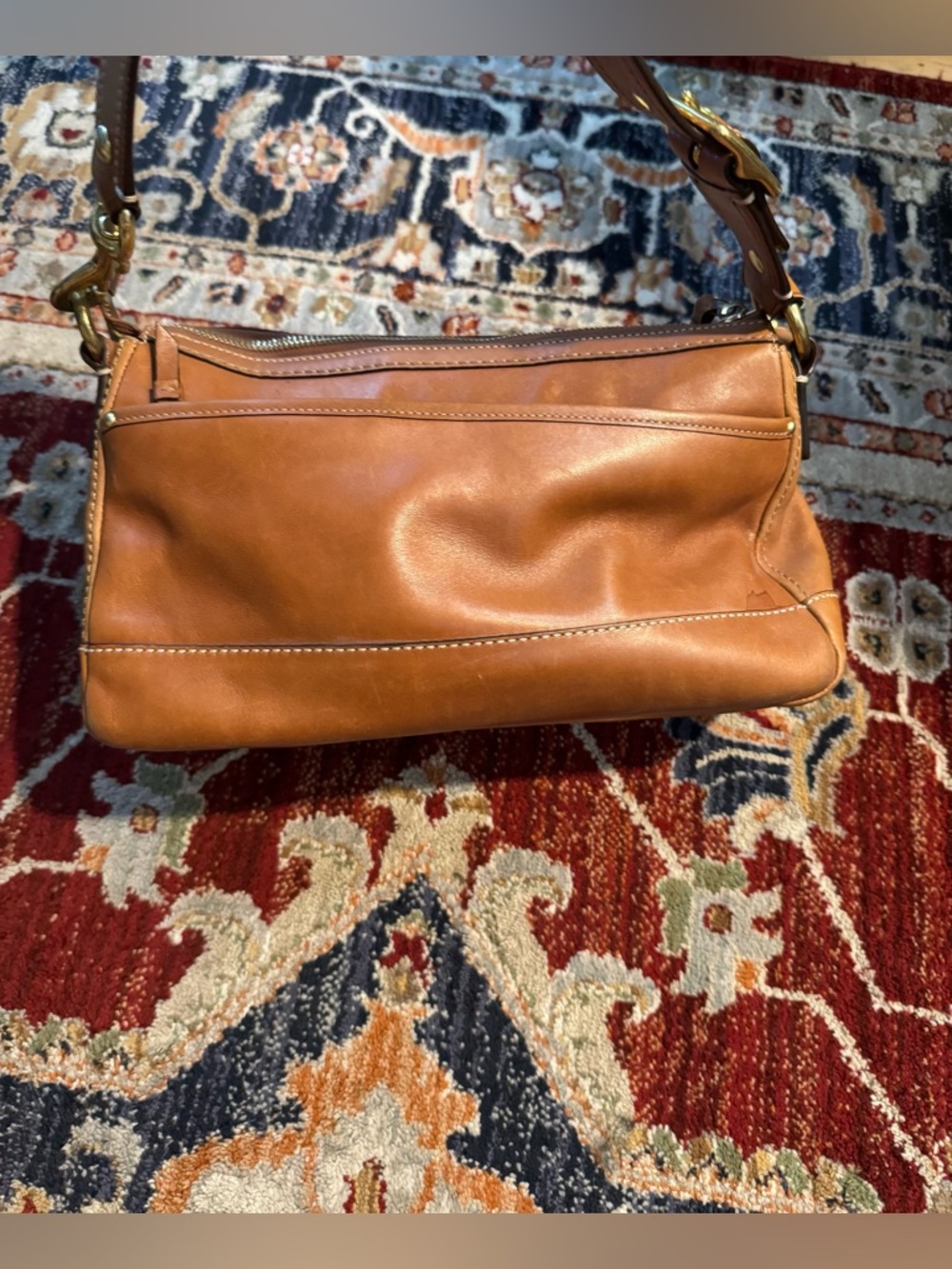 Coach F12868 Vintage 65th Anniversary Butterscotch Double Turn lock Shoulder Bag - Picture 5 of 11